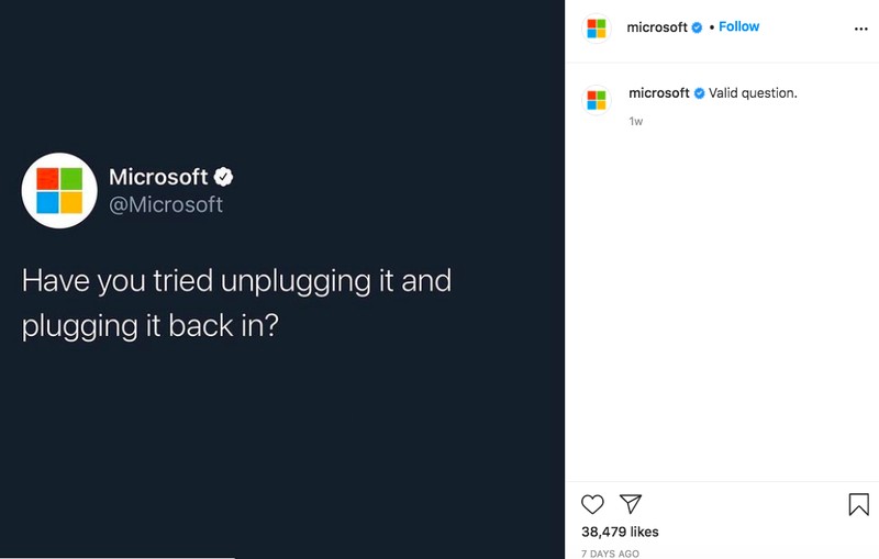 Instagram Microsoft