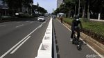 Jalur Sepeda di Jakarta Ramai Dilintasi Warga Saat Akhir Pekan
