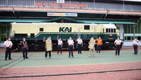 Livery ini digunakan sejak KAI masih bernama Djawatan Kereta Api (DKA), Perusahaan Negara Kereta Api (PNKA) sampai dengan Perusahaan Jawatan Kereta Api (PJKA). (dok KAI)