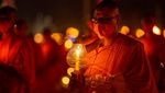 Potret Perayaan Magha Puja di Thailand yang Digelar Saat Pandemi