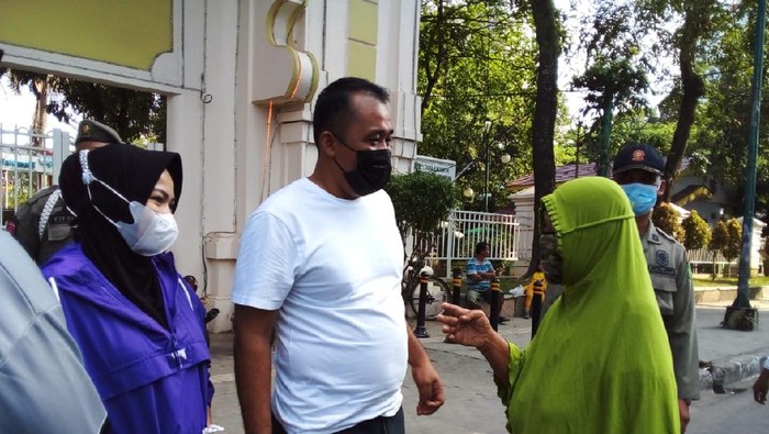 Wakil Wali Kota Medan Aulia Rachman saat menyambangi Lapangan Merdeka (Foto: Ahmad Arfah/detikcom)