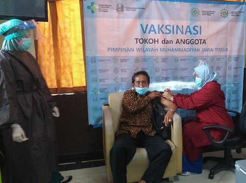 172 Tokoh Muhammadiyah dan Aisyiyah Jatim Divaksin COVID-19
