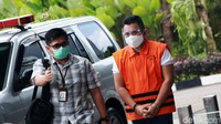 Amiril Mukminin tiba di gedung KPK untuk menjalani pemeriksaan lanjutan terkait kasus dugaan korupsi ekspor benur.