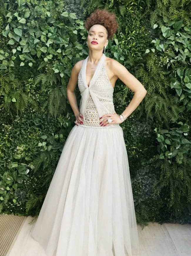 Daily Mail menyebut gaun penyanyi Andra Day seperti terbuat dari jaring ikan. (Foto: NBC/Getty Images)