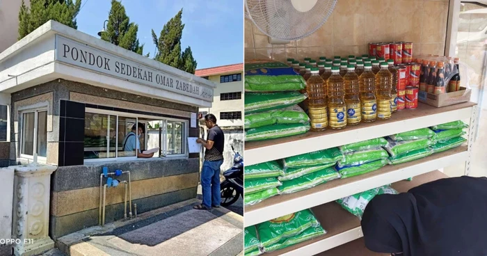 Keluarga Ini Buka Kios Sedekah untuk Bagikan Sembako Gratis