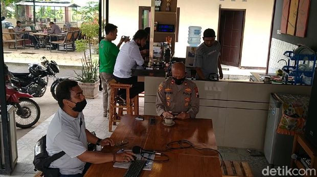 Polsek Pekalongan Selatan yang viral gegara dikira kafe, Senin (1/3/2021).
