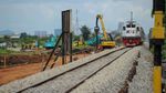 Melihat Proyek Jalur Kereta Ganda di Bandung