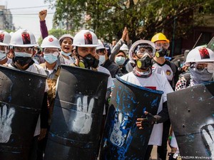 18 Demonstran di Myanmar Tewas, Uni Eropa Siap Jatuhkan Sanksi