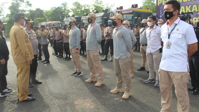 Kapolda Kalsel Pastikan Tindak Tegas Pembakar Hutan, Tak Ada Tawar Menawar (Foto: Risanta/detikcom)
