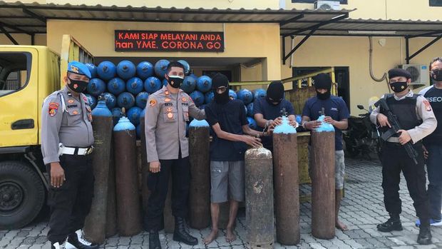 Pencurian Tabung Oksigen di Jakut (Dokumen dari Polisi)