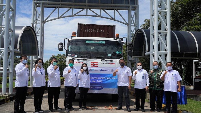 Menangkan tender proyek pencetakan uang kertas Soles Peru yang berlangsung pada akhir 2019, per Senin (1 Maret), Peruri lakukan pengiriman perdana uang kertas Soles ke Peru.