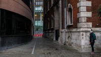 Suasana Kota London yang sepi saat lockdown pada 5 Januari 2021 lalu. Dan Kitwood/Getty Images.