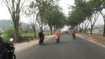Potret Suasana Pekanbaru Diselimuti Kabut Asap Hari Ini