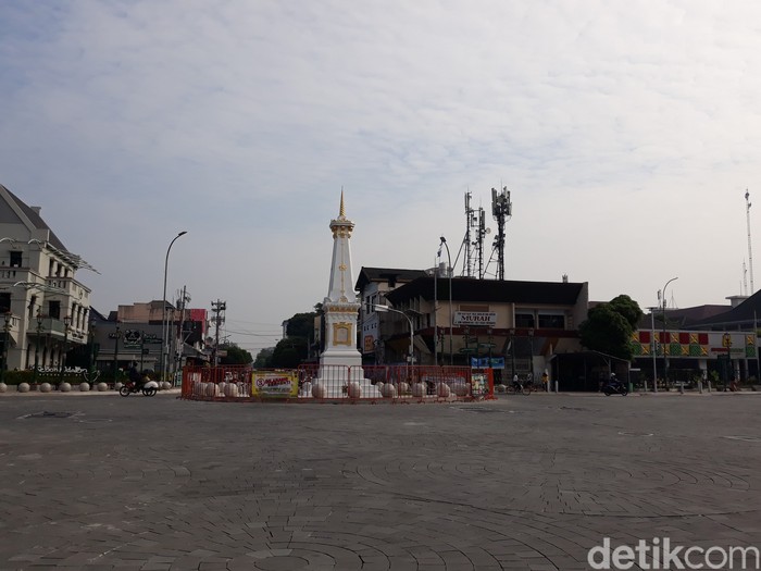 Tugu Pal Putih Yogyakarta, Selasa (2/3/2021).