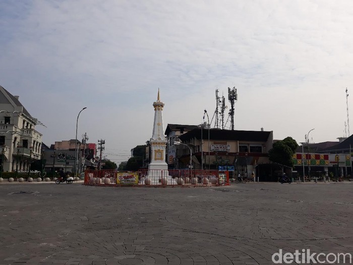 Tugu Pal Putih Yogyakarta, Selasa (2/3/2021).