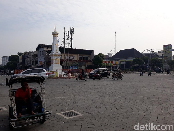 Tugu Pal Putih Yogyakarta, Selasa (2/3/2021).