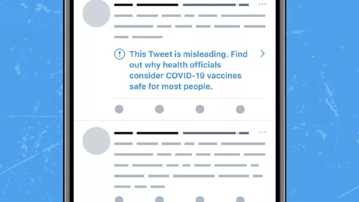 Label baru Twitter untuk cuitan yang berisi misinformasi vaksin COVID-19