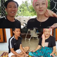 Bagiku mungkin dia sedikit jelek, saya nggak tahu, bener-bener tidak ada sesuatu. Ketika saya kembali lagi ke Kenza Cafe, saya ke warung Crepes di depan restoran tempat dia bekerja. Dia datang dan tidak berbicara apapun, jelas Melissa yang memakai turban merah. Foto: Dok. tangkap layar akun Youtube Indra Sasak.