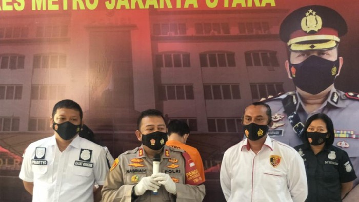 Wakapolres Metro Jakarta Utara AKBP Nasriadi (tengah). (Fathan/detikcom)