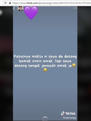 Wanita Meninggal di Hari Tunangan