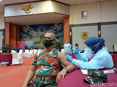 9.396 Prajurit Mabes TNI Disuntik Vaksin COVID-19