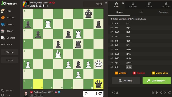 Viral, Bapak-bapak Kalahkan Gamer Catur Dunia GothamChess di Chess.com