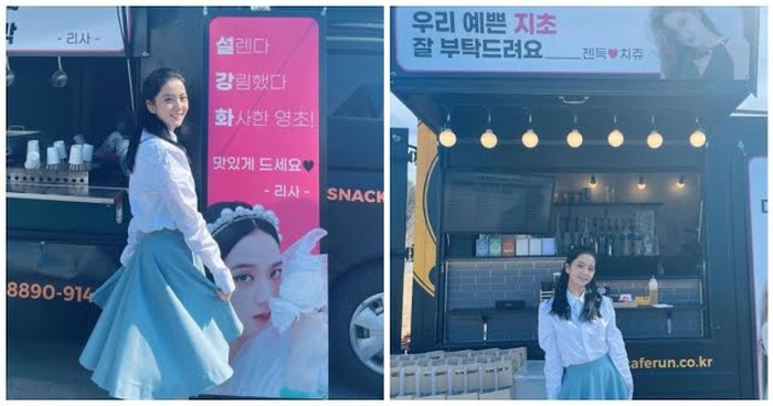 Sibuk Syuting Snowrop, Jisoo dapat Kiriman Coffee Truck dari Personel BLACKPINK