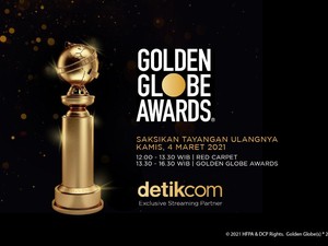 Saksikan Penghargaan Golden Globe Streaming di detikcom Hari Ini!