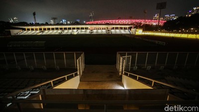 Laga Timnas vs Persikabo Batal, Stadion Madya Gelap