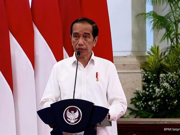 Presiden Jokowi dalam Rapat Koordinasi Nasional Penanggulangan Bencana Tahun 2021 (Foto: Tangkapan layar YouTube Setpres)