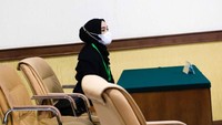 Ririe Fairus menghadiri sidang cerainya di Pengadilan Agama Jakarta Utara. Foto: Noel/detikcom
