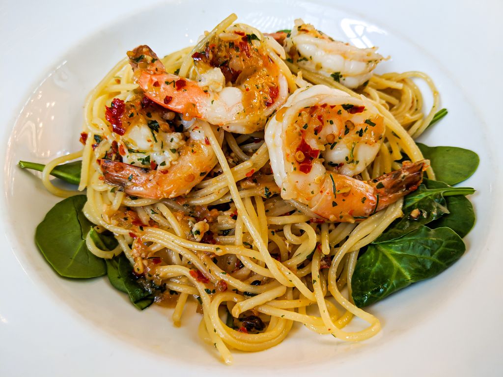 Spaghetti Aglio Olio Udang