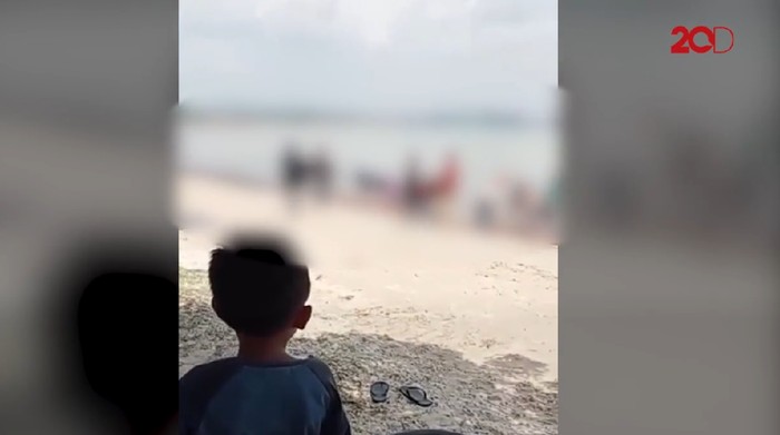 Video viral perpeloncoan mahasiswa UHO di Pantai Nambo Kendari, Sultra (Screenshot video viral)