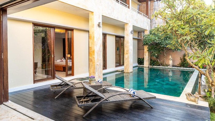 Ilustrasi villa di Lombok.