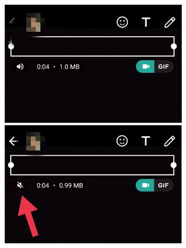 Cara menghilangkan suara di video WhatsApp