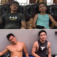 Azka pun sering mengunggah foto transformasinya. Kedua foto ini diambil di tahun 2017 dan 2021. Foto: Instagram @azkacorbuzier