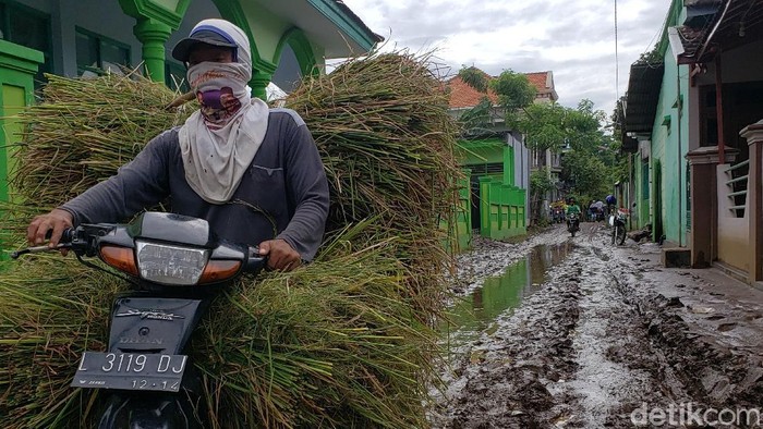 Banjir 2 Desa Di Kabupaten Probolinggo Surut menyisakan lumpur