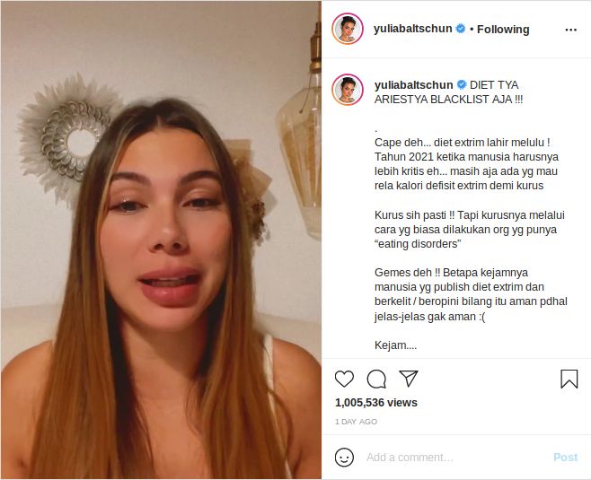 buku diet tya ariestya - Buku diet Tya Ariestya sudah rilis di pasaran, namun malah mendapat kritik dari ahli gizi. Influencer yang juga ahli diet, Yulia Baltschun bahkan ikut mengomentarinya.