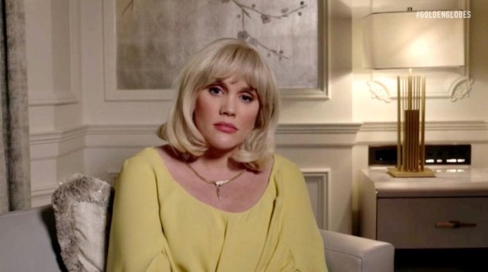 78th ANNUAL GOLDEN GLOBE AWARDS -- Pictured in this screen grab: Emerald Fennell at the 78th Annual Golden Globe Awards on February 28, 2021. -- (Photo by: NBC)