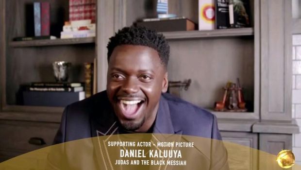 78th ANNUAL GOLDEN GLOBE AWARDS -- Pictured in this screen grab: Daniel Kaluuya, winner of Best Actor in a Supporting Role in Any Motion Picture for 