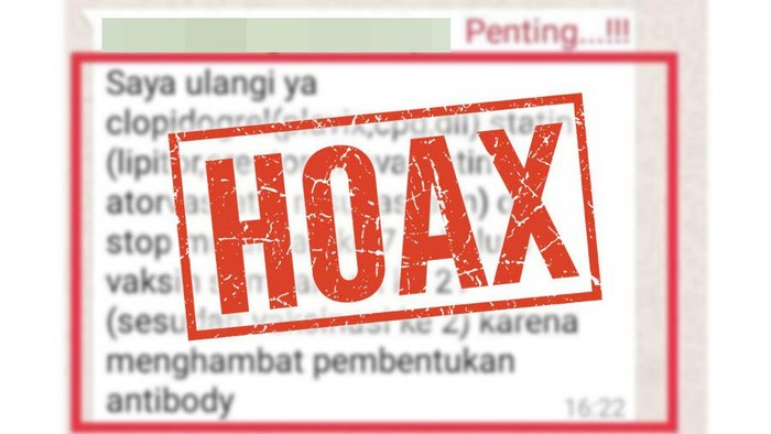hoax yang menyebut pasien jantung harus berhenti minum obat sebelum vaksin corona