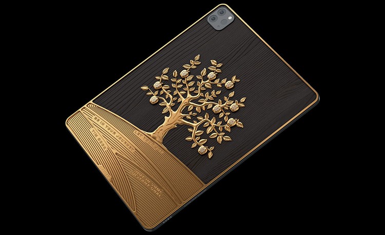 iPad Pro hasil modifikasi Caviar berhias emas 1 kg dan berlian.