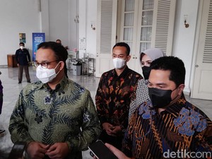 Erick Thohir Temui Anies di Balai Kota DKI, Bahas Apa?