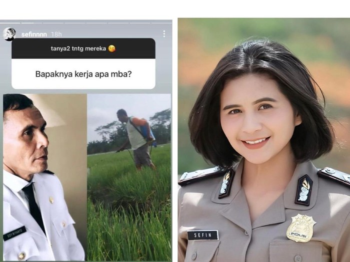 Sefin anggi riyantika Polwan asal Grobogan, Jawa Tengah yang viral di media sosial