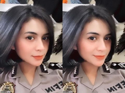 Polwan asal Grobogan, Jawa Tengah yang viral di media sosial