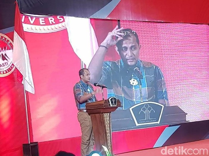Wakil Menteri Hukum dan Hak Asasi Manusia (Wamenkum HAM) Edward Omar Sharif Hiariej di Semarang, Kamis (4/3/2021).
