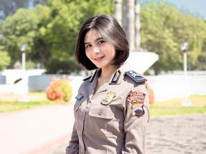 9 Pesona Briptu Sevin, Polwan Cantik Viral karena Ngaku Anak Petani
