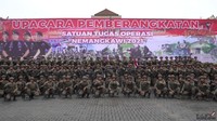 Kapolri Jenderal Listyo Sigit Prabowo mengapresiasi kinerja Satgas Nemangkawi selama bertugas. Selama ini, pemeliharaan keamanan Tanah Papua dari gangguan KKB dinilai baik. (Instagram @paspelopor_id)