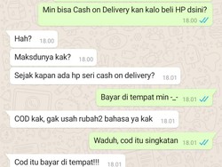 6 Chat Membingungkan di Olshop Pakai Bahasa Inggris, Lucunya Bikin Gelay