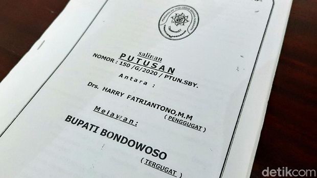 gugatan bupati bondowoso